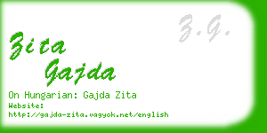 zita gajda business card